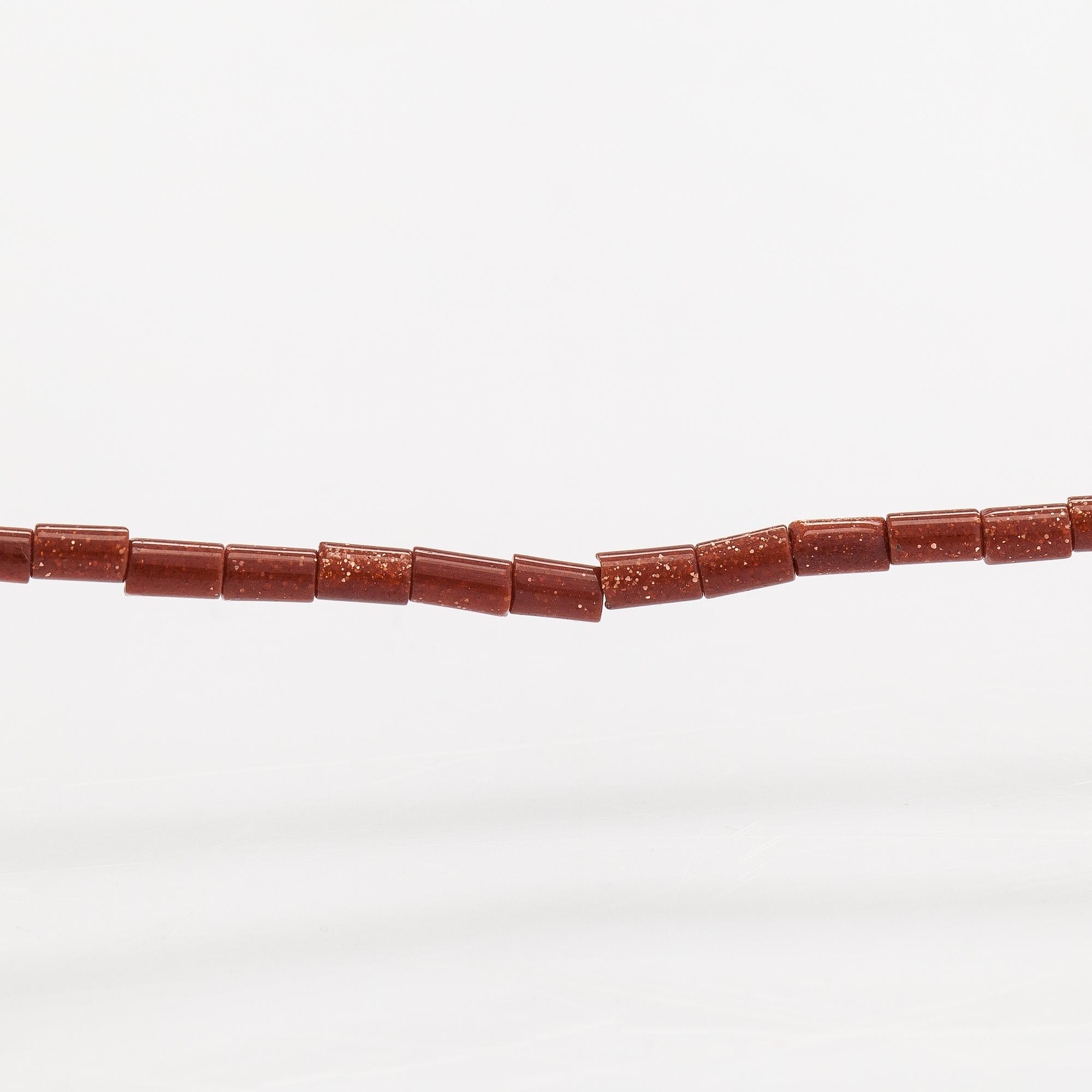Ole Lynggaard, Three pearl collier without lock, hematite, rock crystal and goldstone. Denmark.