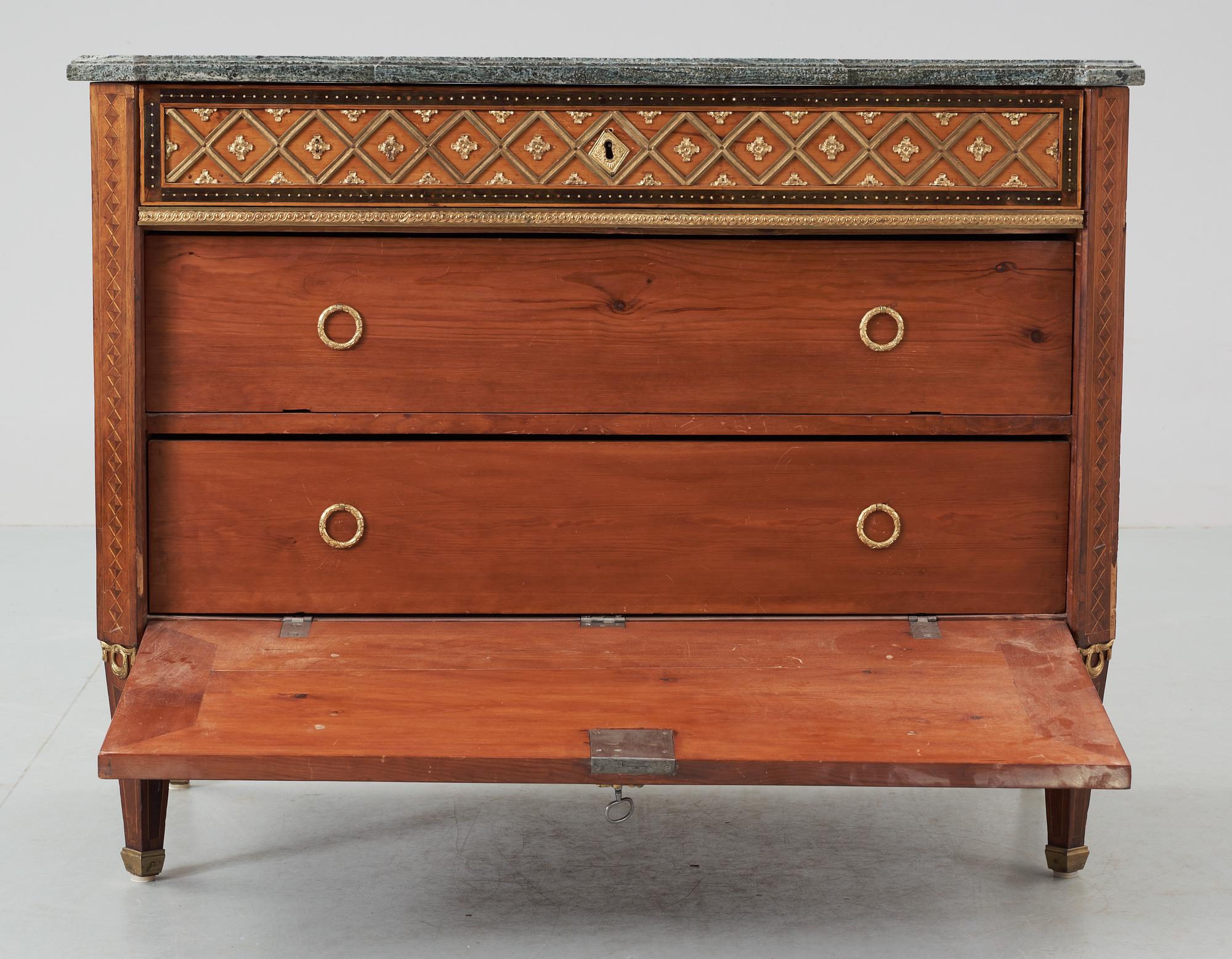 A Gustavian commode by N. P. Stenström, not signed.