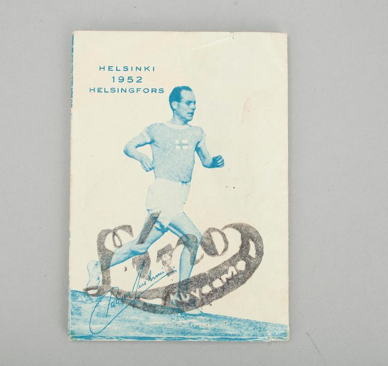 OLYMPISK MEMORABILIA, 5 delar, Helsingfors 1952.