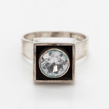 Smyckesset, 4 delar, silver, syntetisk stenar, Pege (Karl-Erik Palmberg), Alton, Sverige.