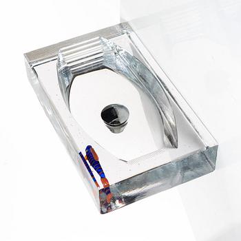 Kjell Engman, a glass wash basin, "Lagoon", Kosta Boda.