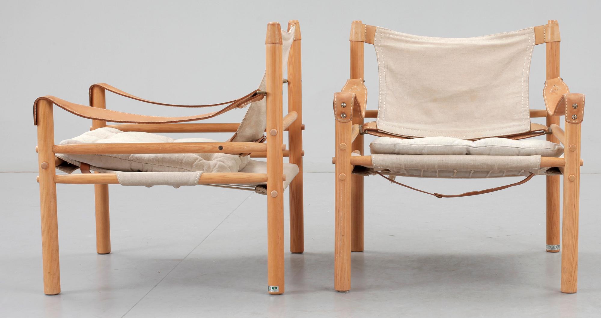 FÅTÖLJER, ett par, "Sirocco", Arne Norell, Norell Möbler AB.