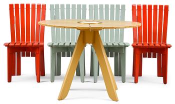 59. Alvar Aalto, A FIVE PIECE GARDEN FURNITURE SET.