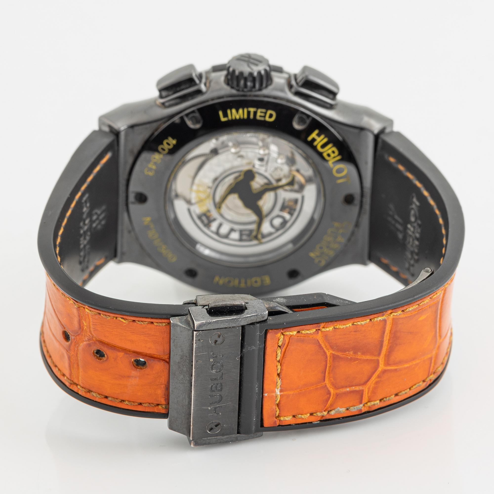 Hublot, Classic Fusion, Aerofusion, "Pelé Limited Edition", ca 2014.