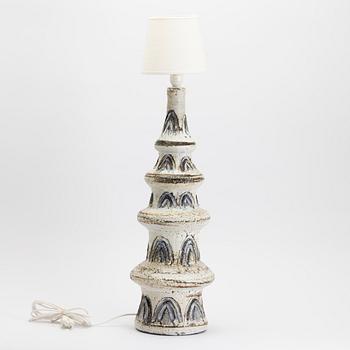 Henry and Else Nielsen, table lamp, stoneware, Henri Keramik, Denmark, 1960s/70s.