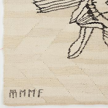 Barbro Sprinchorn, A tapestry, "Kronärtskocka", tapestry weave, ca 68-68,5 x 82,5-83,5 cm, signed AB MMF BS.