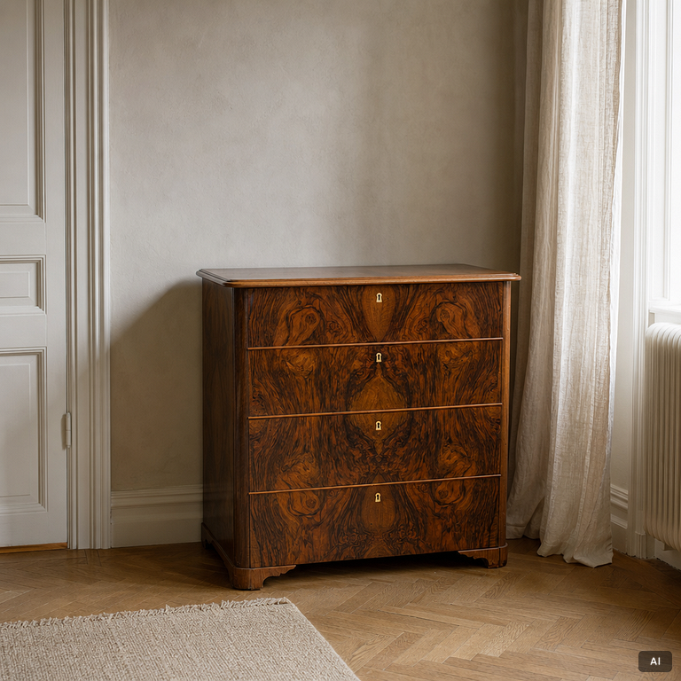 Chest of drawers, late 19th century.