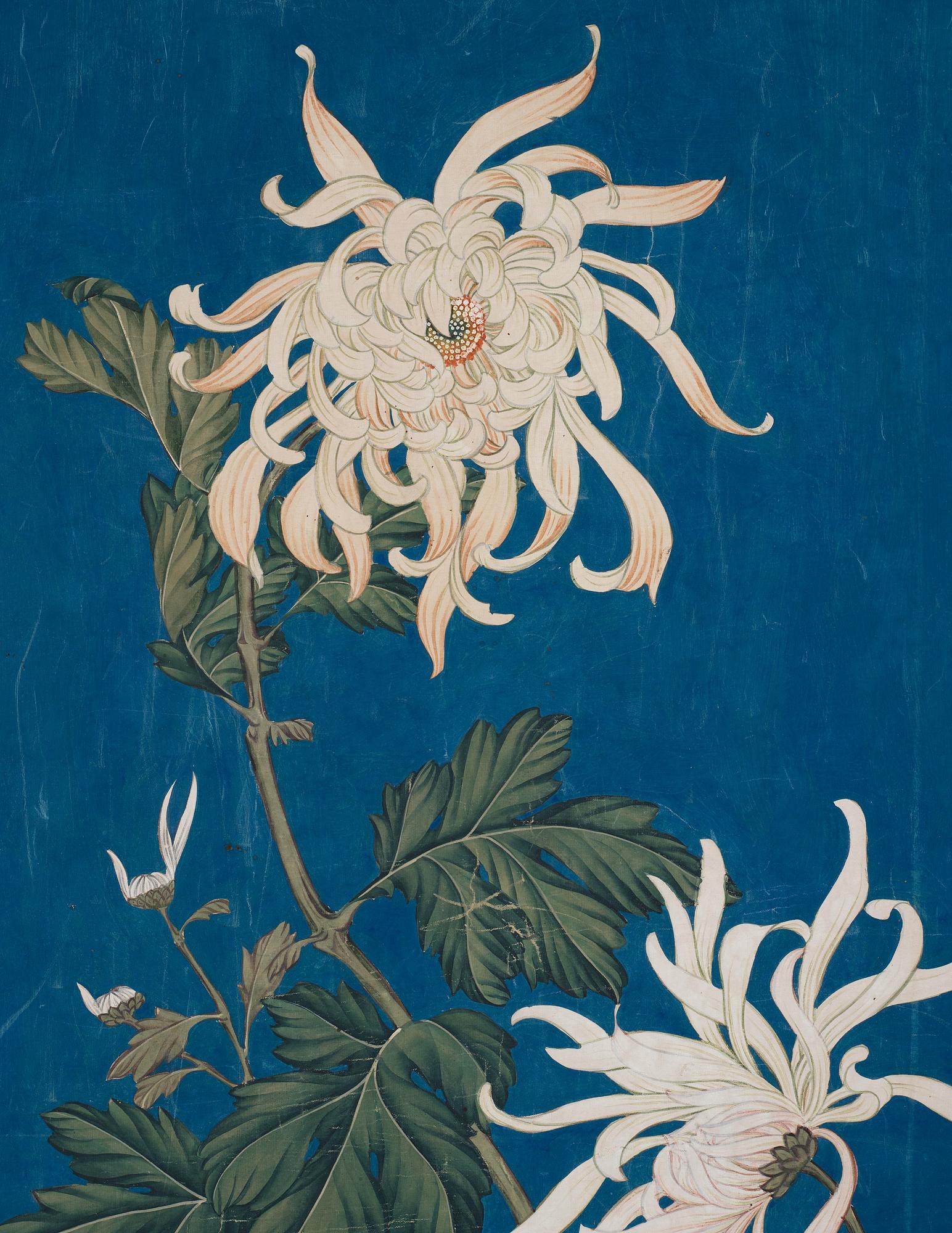 A painting, ink an color on paper, after Lang Shining (Giuseppe Castiglione), presumably late Qing dynasty/20th Century.