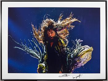 ANDRES PUTTING, pigment print "Loreen". Signed by Loreen and numbered 1/2.