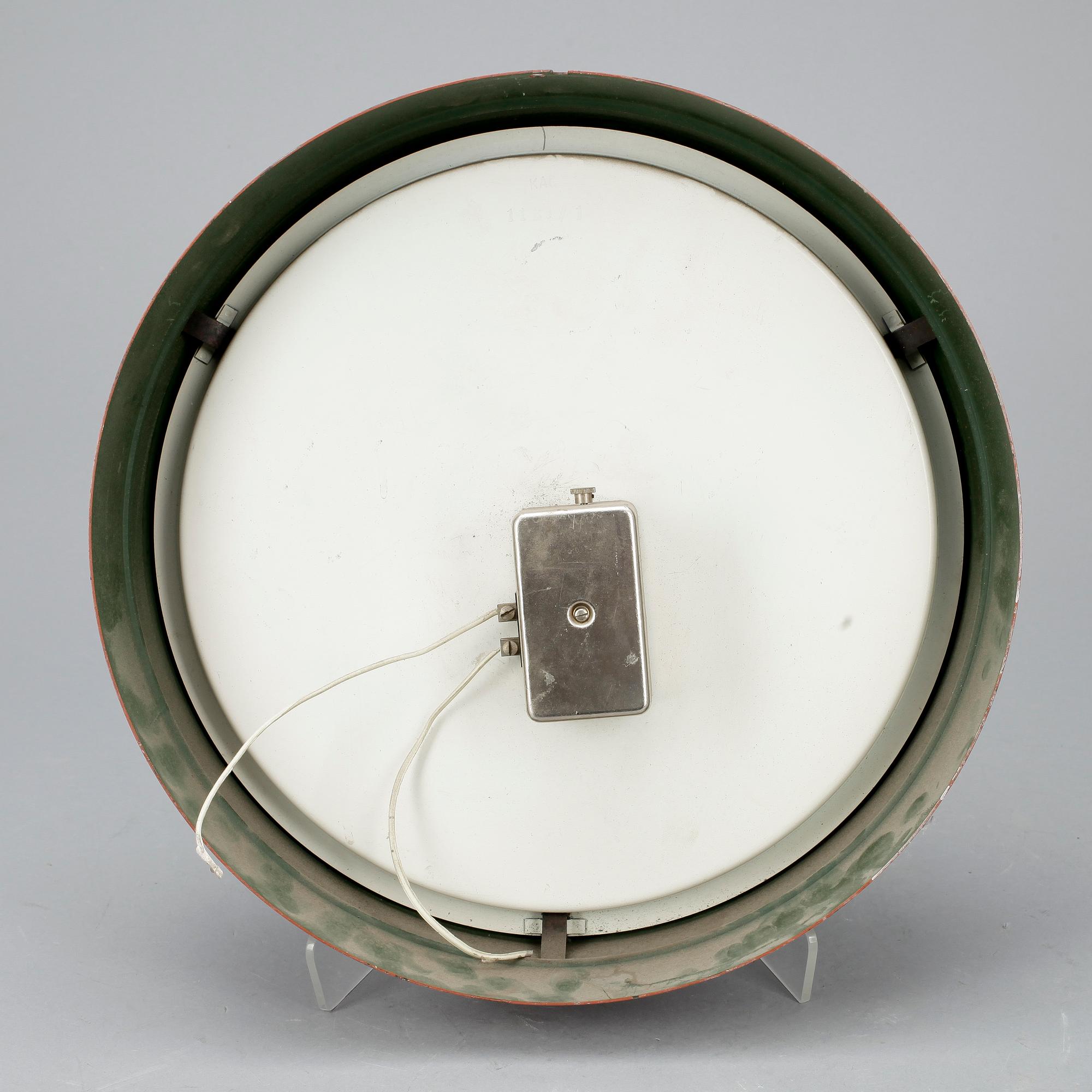 VÄGGKLOCKA, LM Ericsson, 1900-talets mitt.