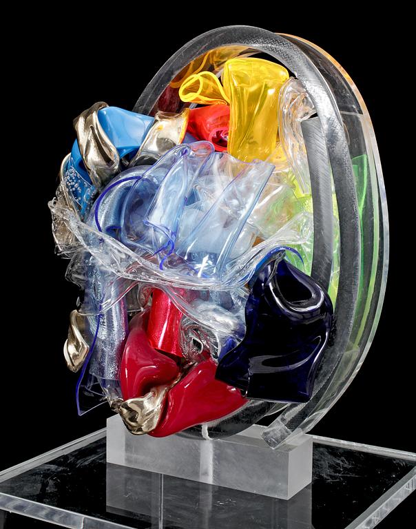 JAN NALIWAJKO, skulptur, perspex/akryl, signerad.