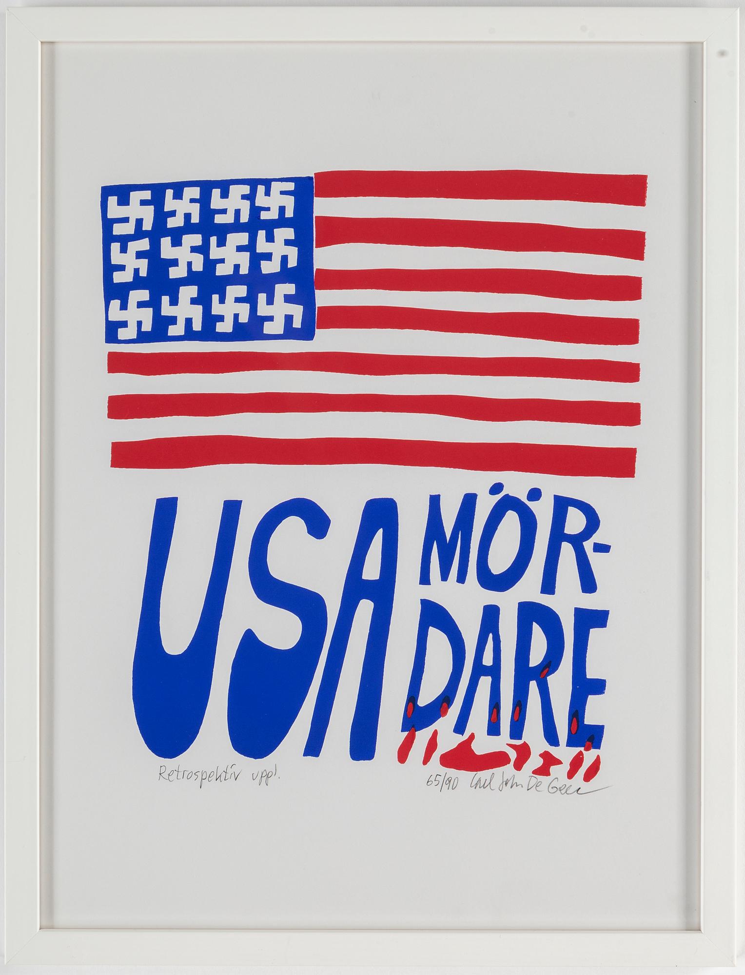 CARL JOHAN DE GEER, silkscreen in colors, signed and numbered 65/90.