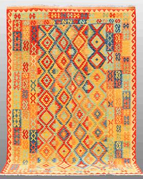 A carpet, kilim 287 x 198 cm.