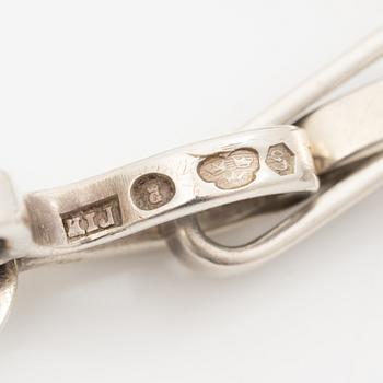 Karl-Ingemar Johansson, collier och armband, silver,