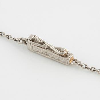 A pendant in platinum and 14K gold set with old- and rose-cut diamonds.