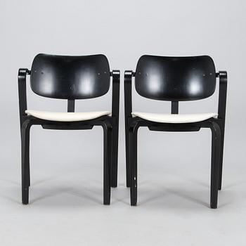 Ilmari Tapiovaara, nojatuoleja, 8 kpl, "Aslak", Asko 1960-luku.