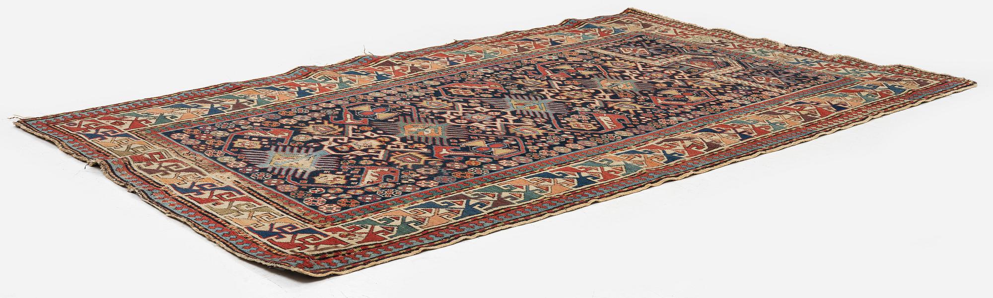 An antique Kuba prayer rug East Caucasus, c. 192 x 119 cm.