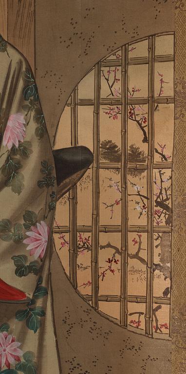 Two japanese hanging scrolls, 20th century.