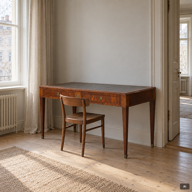Skrivbord, sengustaviansk stil, 1800-talets första hälft.