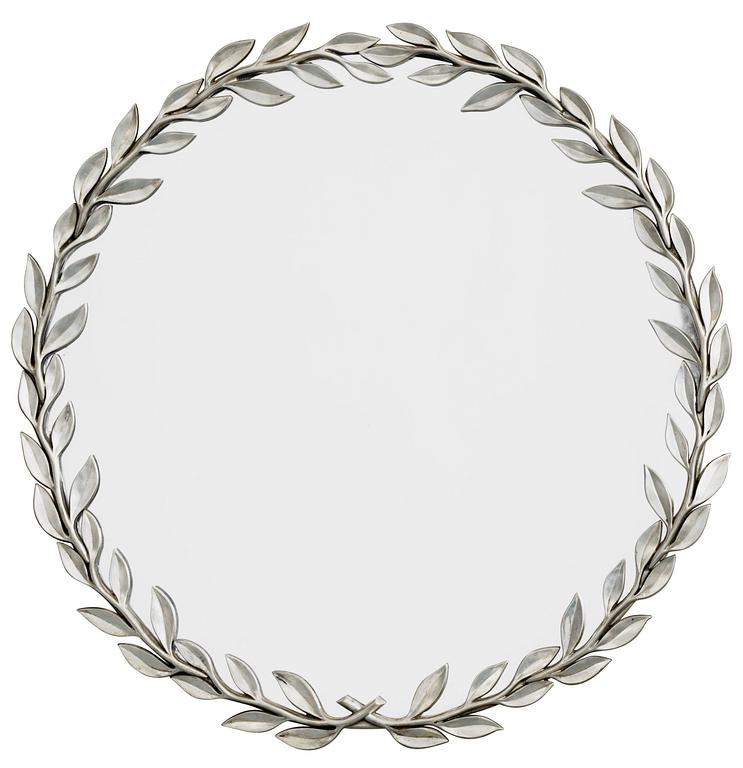 An Estrid Ericson pewter mirror, Svenskt Tenn, Stockholm 1949.