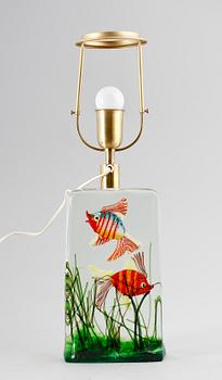 BORDSLAMPA, glas, Cendese, Murano, 1950-/60-tal.