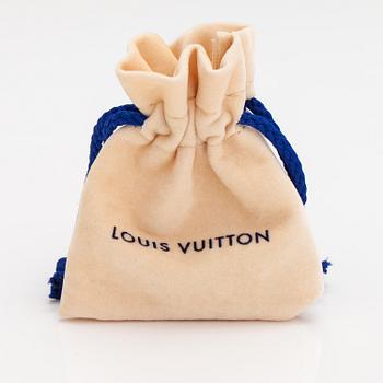 Louis Vuitton, "Essential V Planète" hoop earrings. Marked Italy.