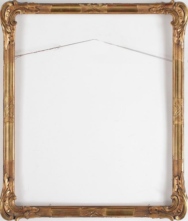 RAM, förgyllt trä. Rokokostil, sekelskifte 1900 eller äldre.