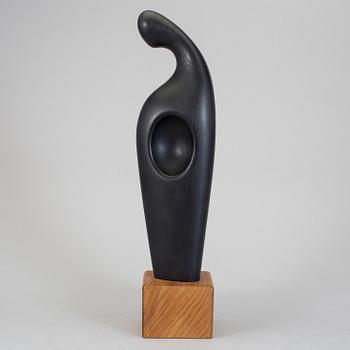 JOHNNY MATTSSON, skulptur, svärtat trä, signerad.