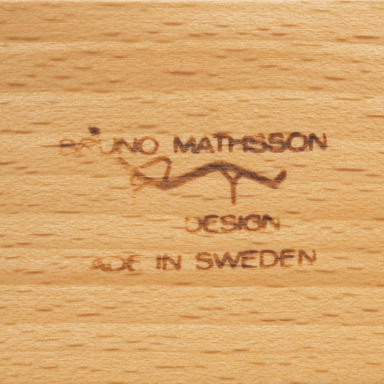 Bruno Mathsson, fåtöljer, par, "Mina", Bruno Mathsson International, Värnamo, 1997.