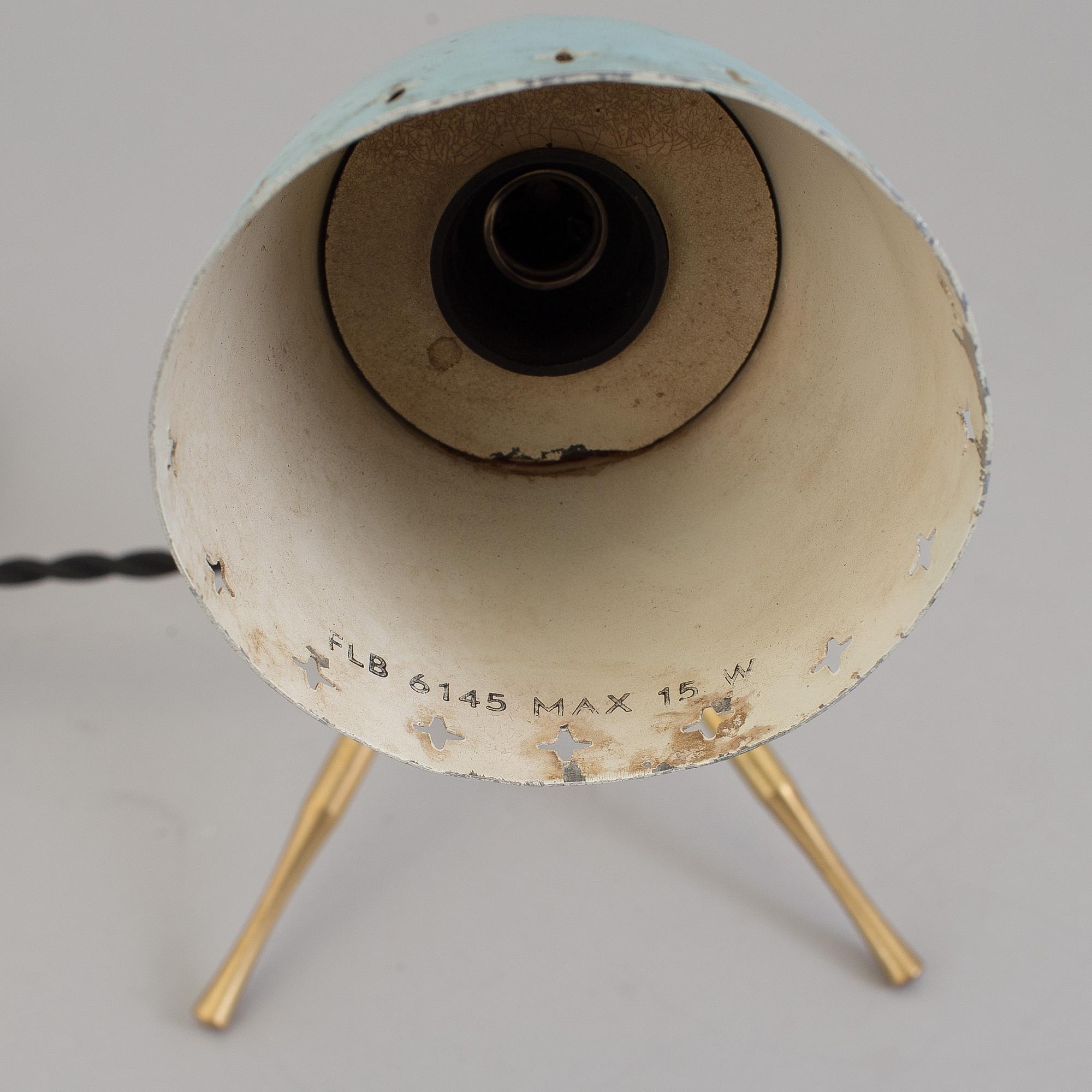 BORIS LACROIX, bordslampa, Falkenbergs Belysning, 1900-talets mitt.