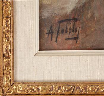 ALEXANDER TOLSTOY, olja på duk. Signerad.