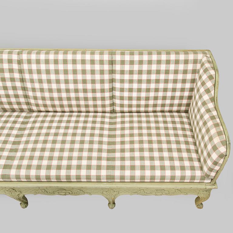 Trågsoffa, allmoge, 1800-talets senare hälft.
