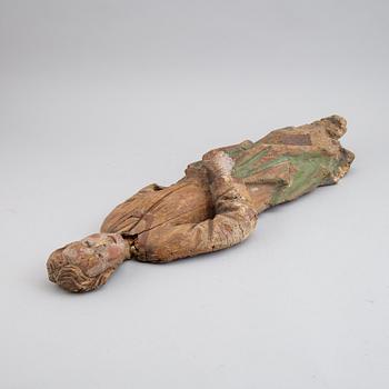 Sculpture, wood, partly painted, 117/18th Century.