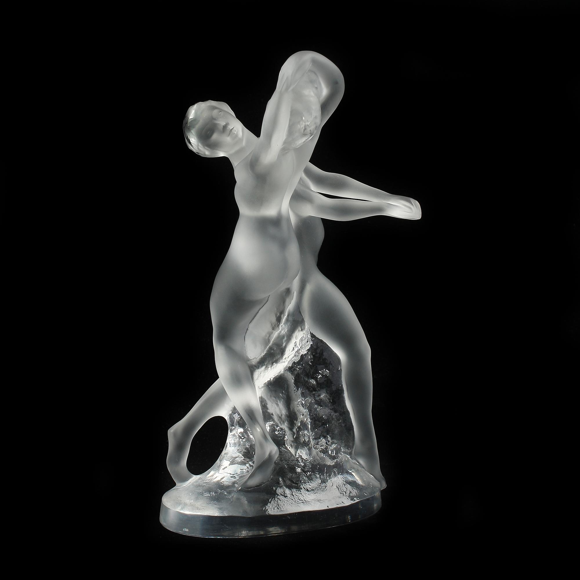FIGURIN, glas, sign Lalique France.