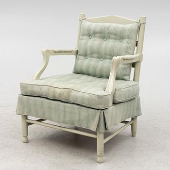 A sofa and armchair, of so called model "Gripsholms", Sweden, late 20th century.