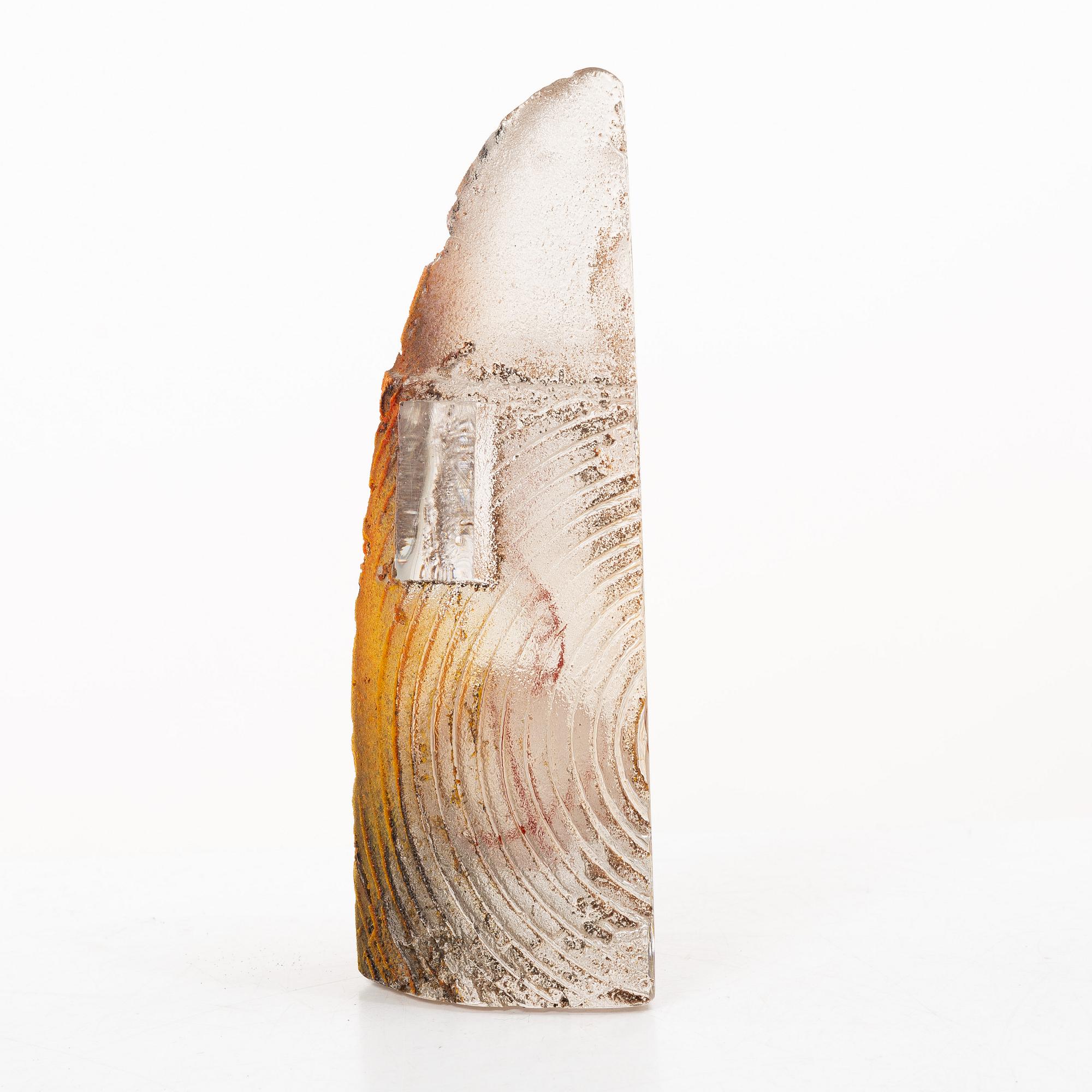 Bertil Vallien, glasskulptur, Kosta Boda, signerad och numrerad 18/199.