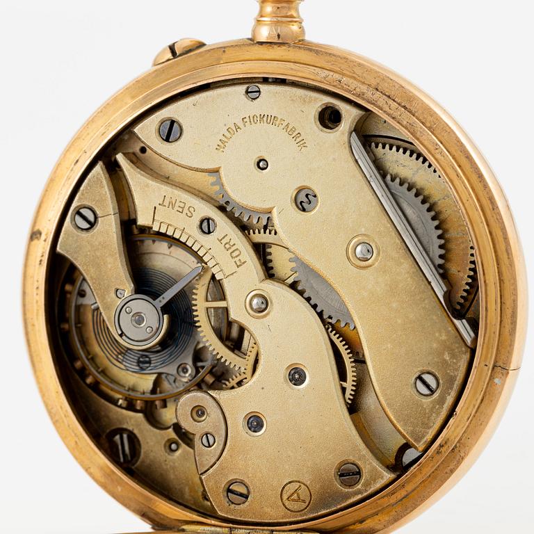 Halda, pocket watch, 49 mm.