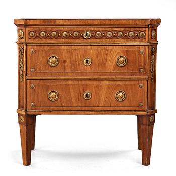 7. A North German commode, late 18th century.