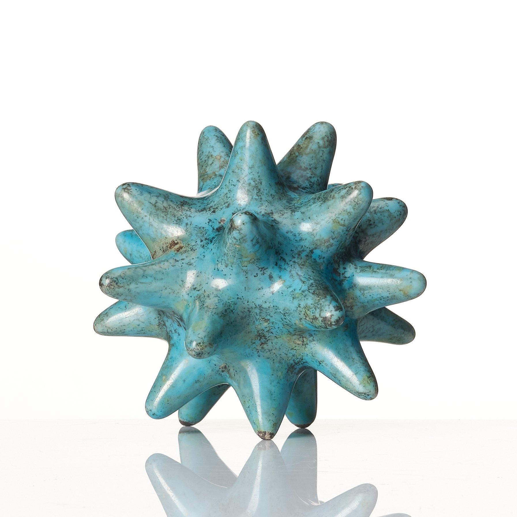 Hans Hedberg, a faience sculpture of a sea urchin, Biot, France.