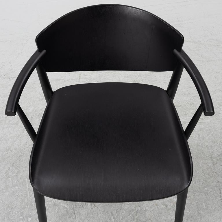 Oki Sato/Nendo, a pair of "No. 1" armchairs, Republic of Fritz Hansen, 2019.