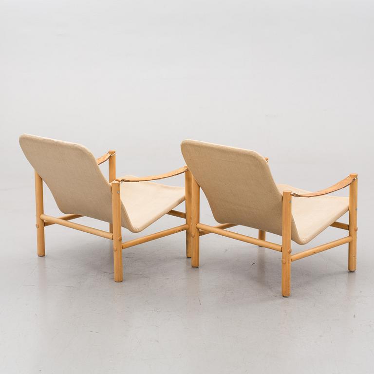 A pair of Bror Boije "Junker" Dux lounge chairs.