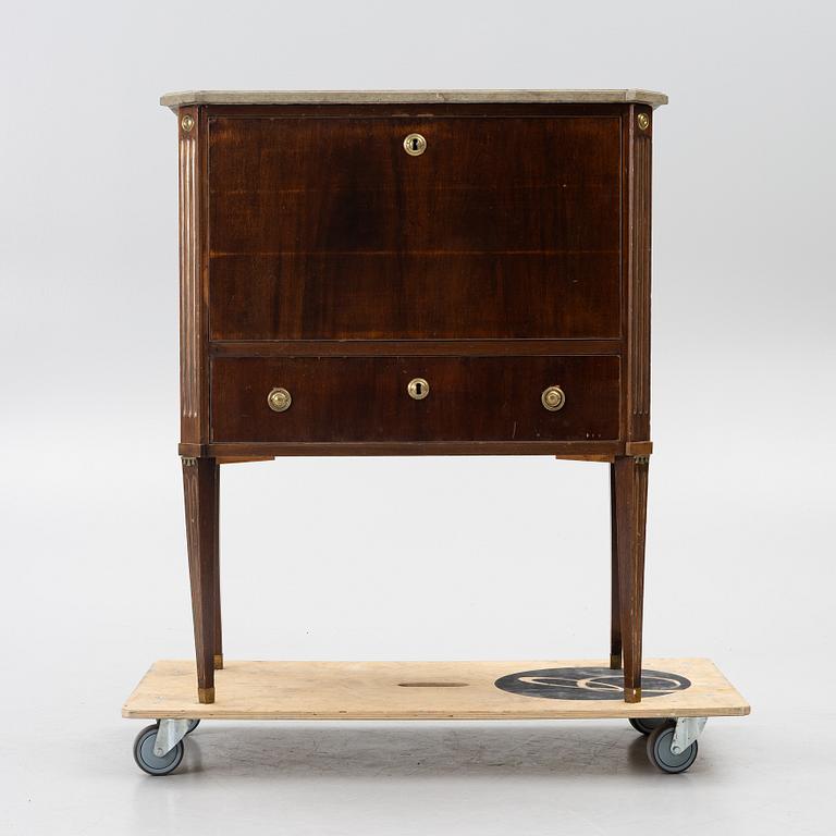 Secretaire, late Gustavian, circa 1800.