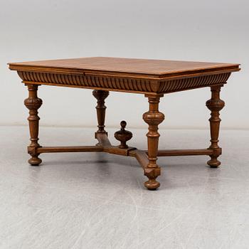 A late 19th Century oak table.