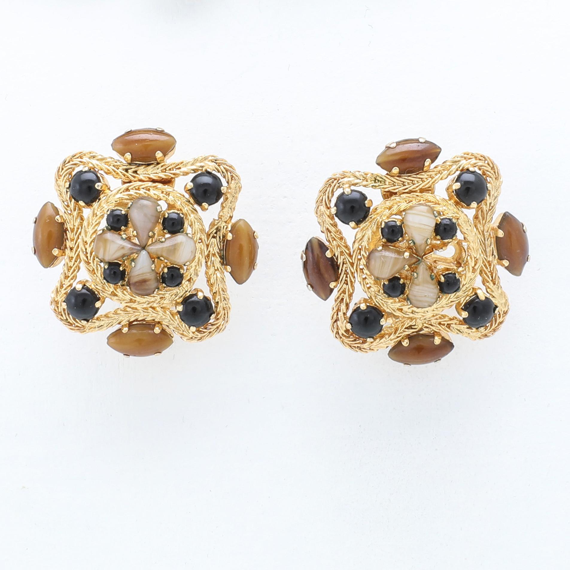 Christian Dior, collier och örhängen ett par 1960-tal.