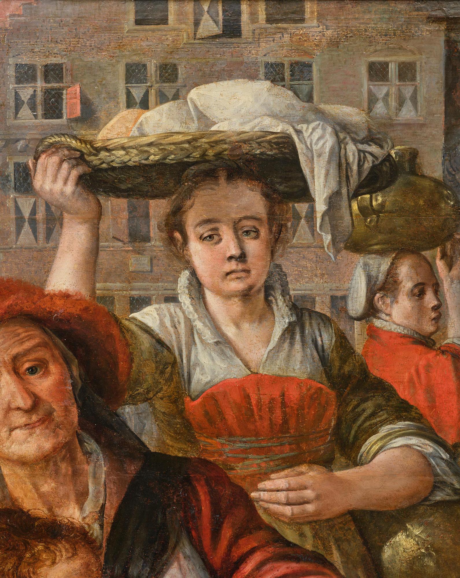 Joachim Beuckelaer, A fish market outside the city gate of Antwerp.