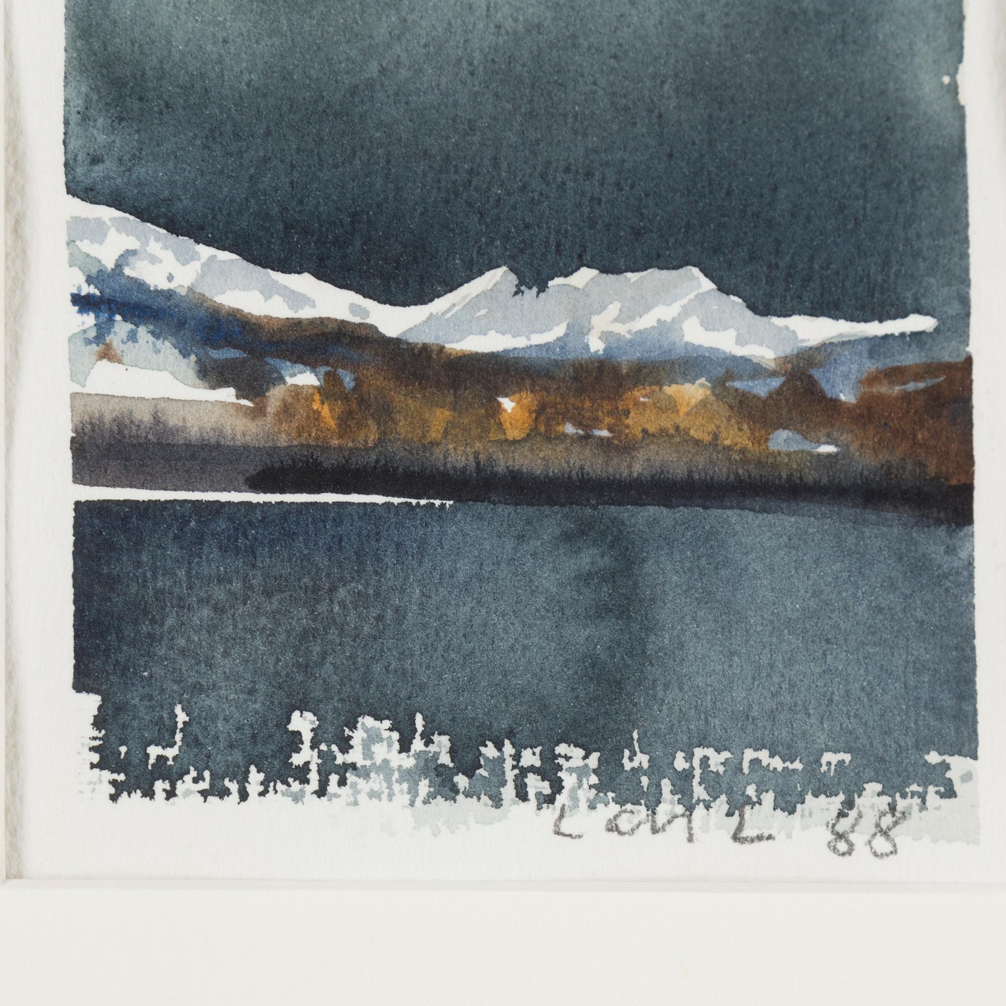 LARS LERIN, watercolour, signed Lars L and dated 88.