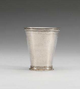 800. BÄGARE, silver. Lars Beckman, Örebro 1700-tal.