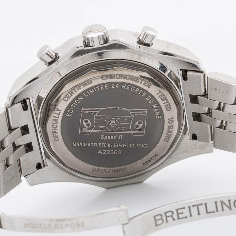 BREITLING, Bentley Le Mans 24 Heures Du Mans, wrist watch, limetied ed, c 49 mm.