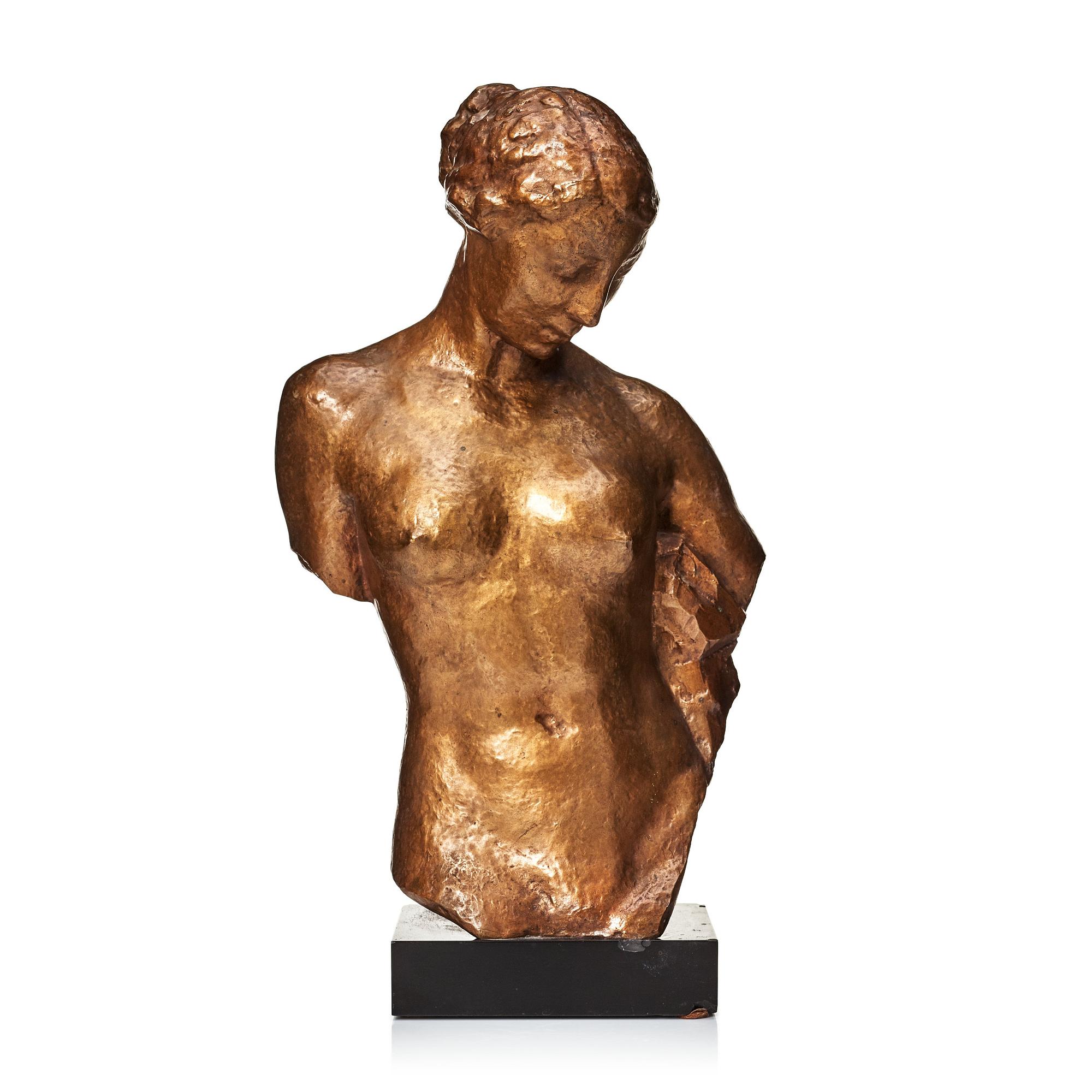 Robert Wlerick, "La jeunesse", Youth, head and torso.