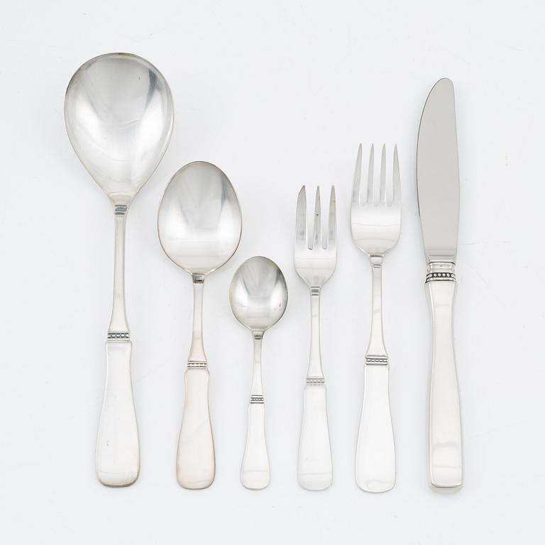 Erik Löfman, silver cutlery set, ca 55 pieces, "Uppsala", Mema.